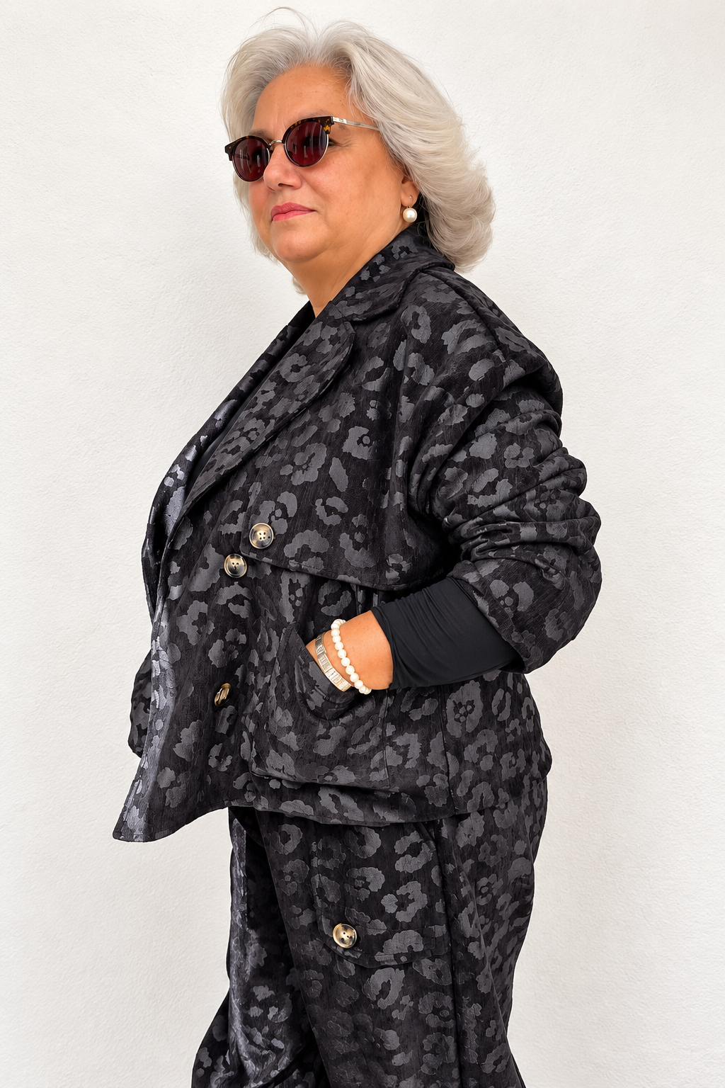 Giacca Animalier nera