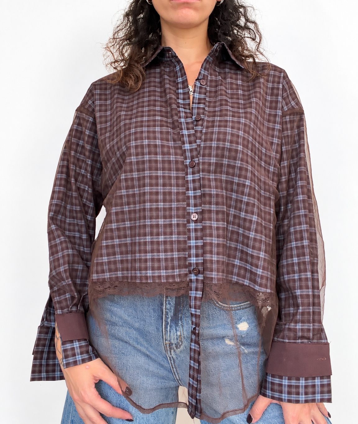Camicia tulle e quadri